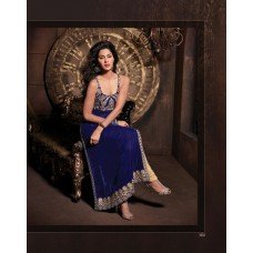 Blue MASKEEN BY MAISHA DETAILED EMBROIDERED WINTER WEAR DESIGNER SUIT MK-1904